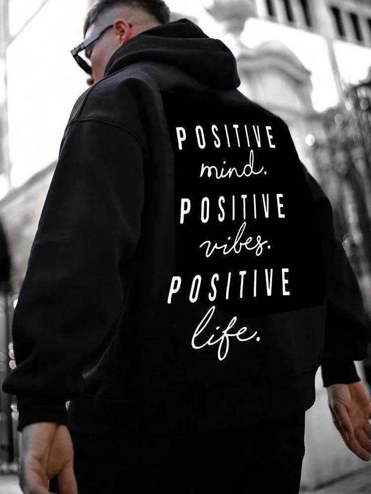 Fall Winter Fashion Hoodie - Trendy English Letter Print for Men - Buy Center