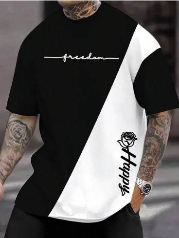 Buycenter Men's Casual 3D Digital Print Short Sleeve Shirt - Size XXS to 6XL - Buy Center