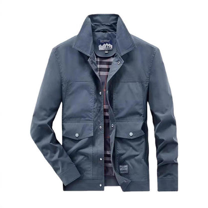 Versatile Loose Workwear Coat - Stylish Turn-Down Collar, Sizes M-5XL - Buy Center