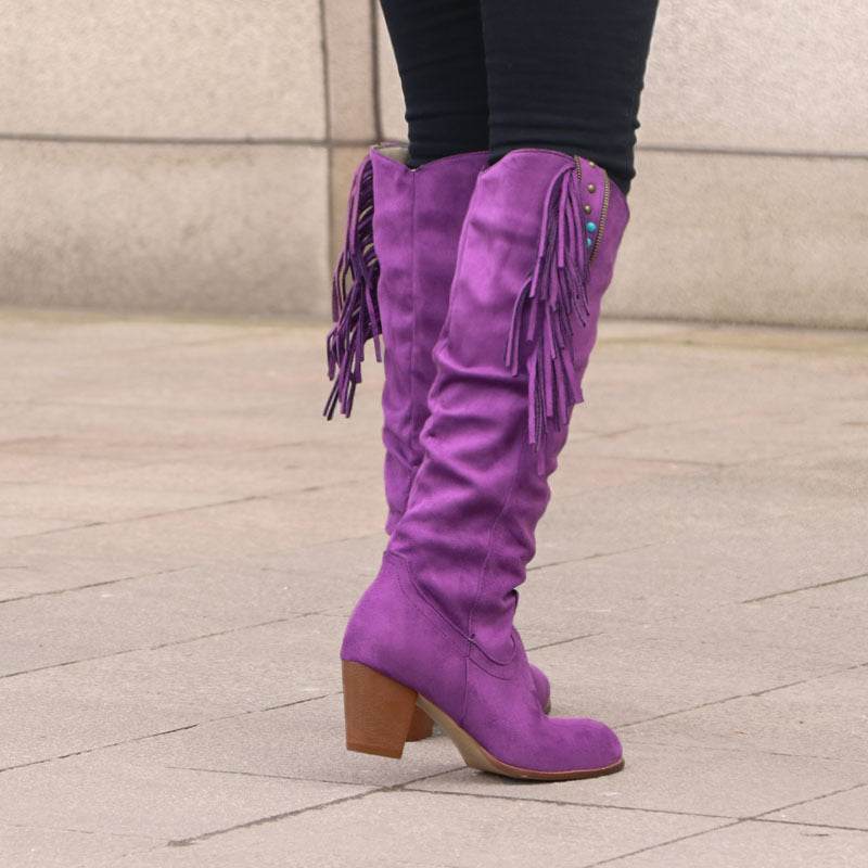 Women's Plus Size Overknee Boots - Stylish Comfort with Side Zipper - Buy Center