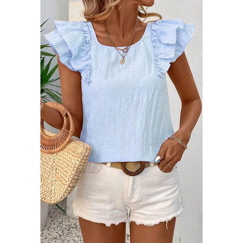 Buycenter Women's Short-Sleeved T-Shirt with Bow - Casual Loose Fit - Buy Center