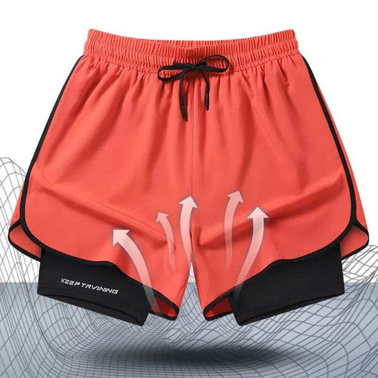 Buycenter Men's Quick-Drying Training Shorts - Liner, High Waist Options - Buy Center