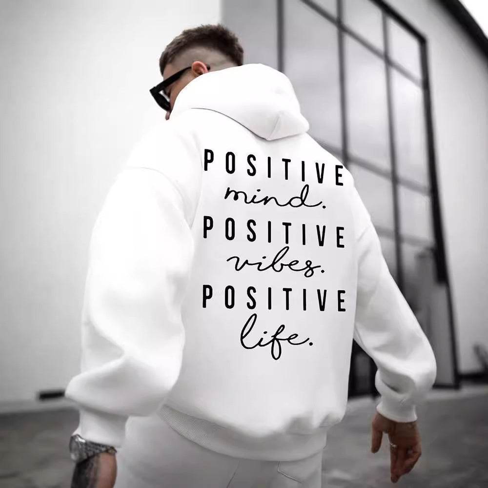 Fall Winter Fashion Hoodie - Trendy English Letter Print for Men - Buy Center