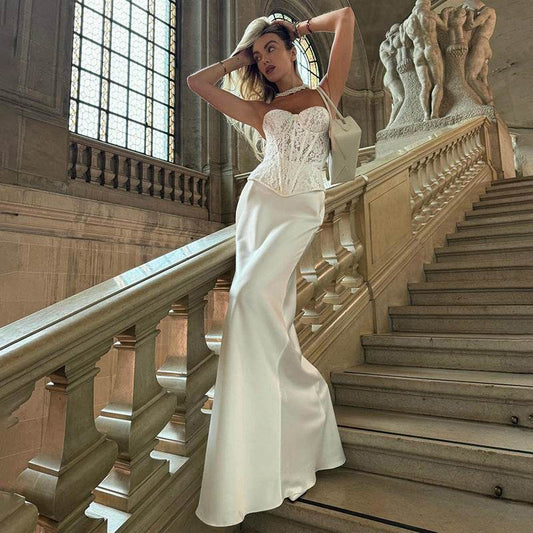 Autumn Elegant Lace Fishbone Dress Suit - Slim Fit & Stylish Design - Buy Center