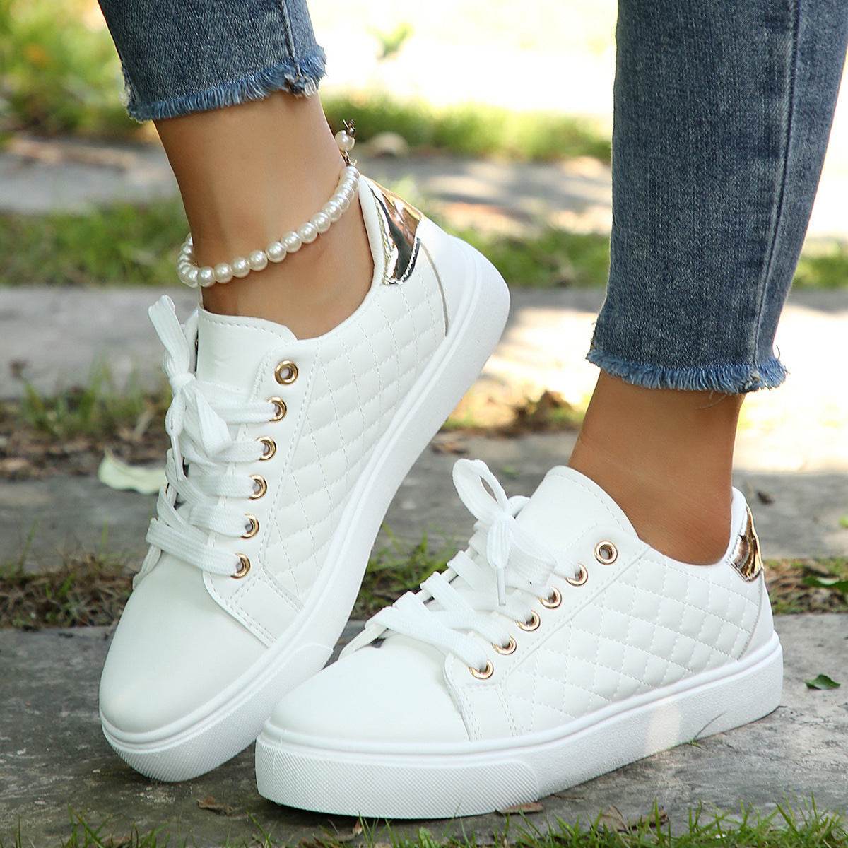 Buycenter Casual Sports Skate Shoes for Women - Spring/Fall Flat Heels - Buy Center