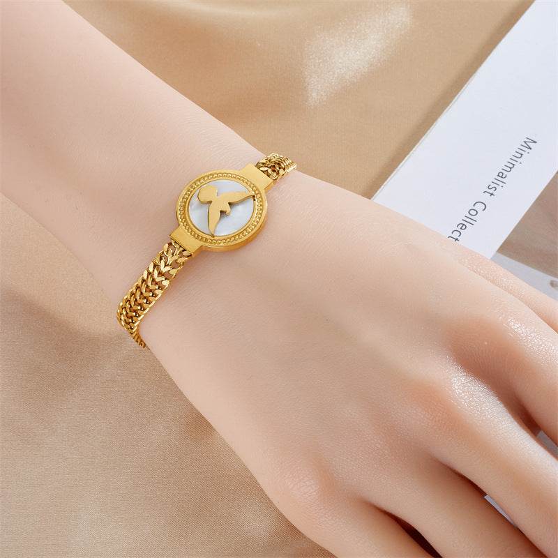 Buy Center Personalized Geometry Bracelet - Unique Bird & Sun Design - Buy Center