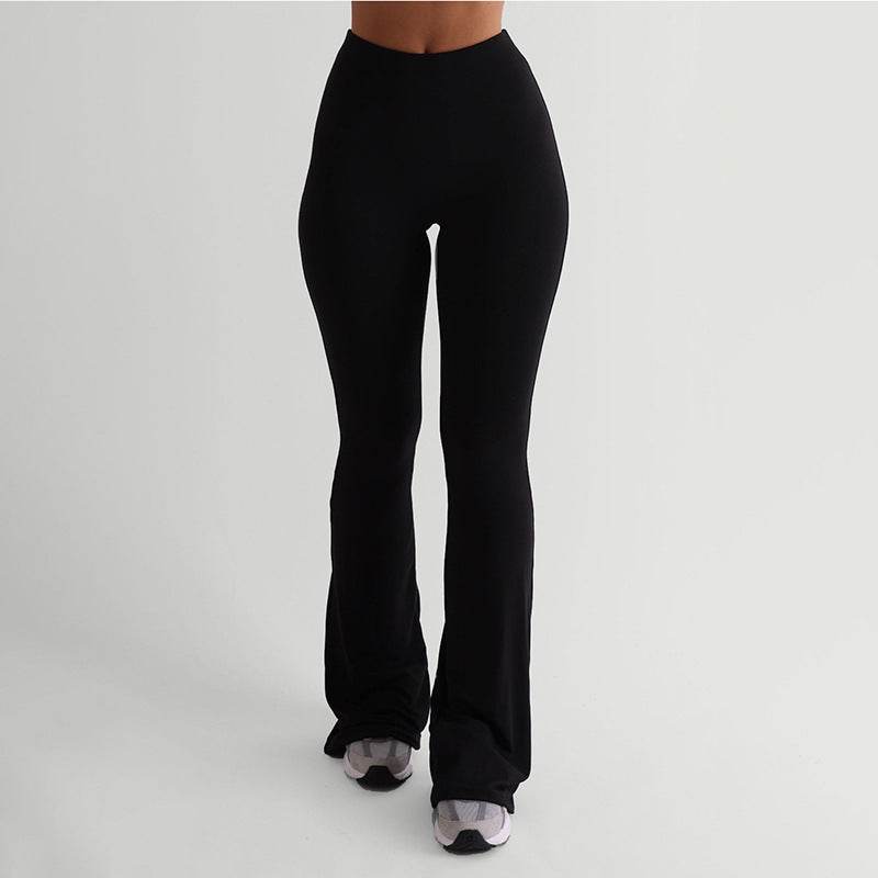 Stylish Women's Boot-Cut Trousers - High Waist, Versatile Fit for Any Occasion - Buy Center