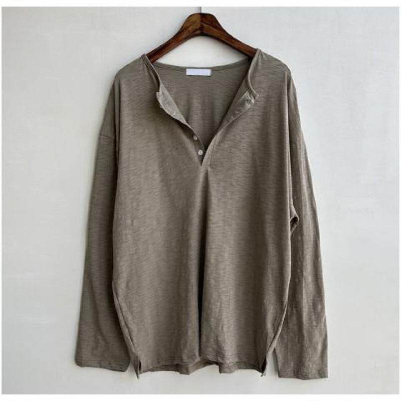 Plus Size Men's Long Sleeve Shirt - Retro Style, Loose Fit Comfort - Buy Center