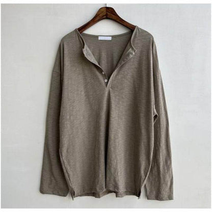 Plus Size Men's Long Sleeve Shirt - Retro Style, Loose Fit Comfort - Buy Center