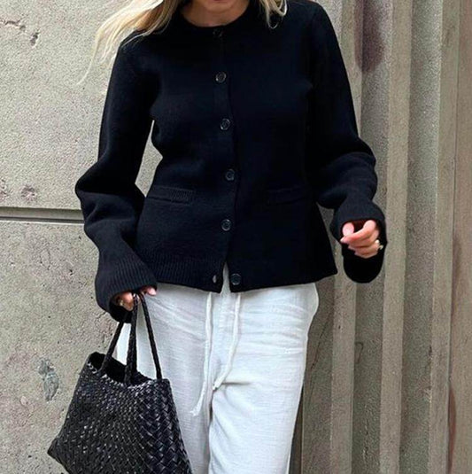 Women's Slim Fit Cropped Cardigan Coat - Stylish & Versatile Fashion 2025 - Buy Center