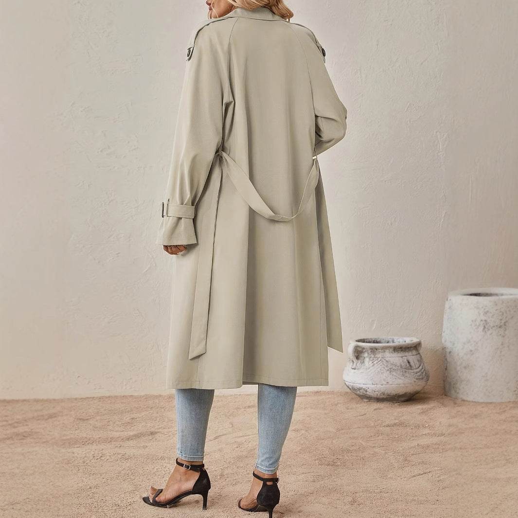 European Style Belt Trench Coat for Women - Sophisticated Fall Fashion 2025 - Buy Center