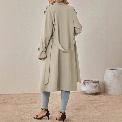 European Style Belt Trench Coat for Women - Sophisticated Fall Fashion 2025 - Buy Center
