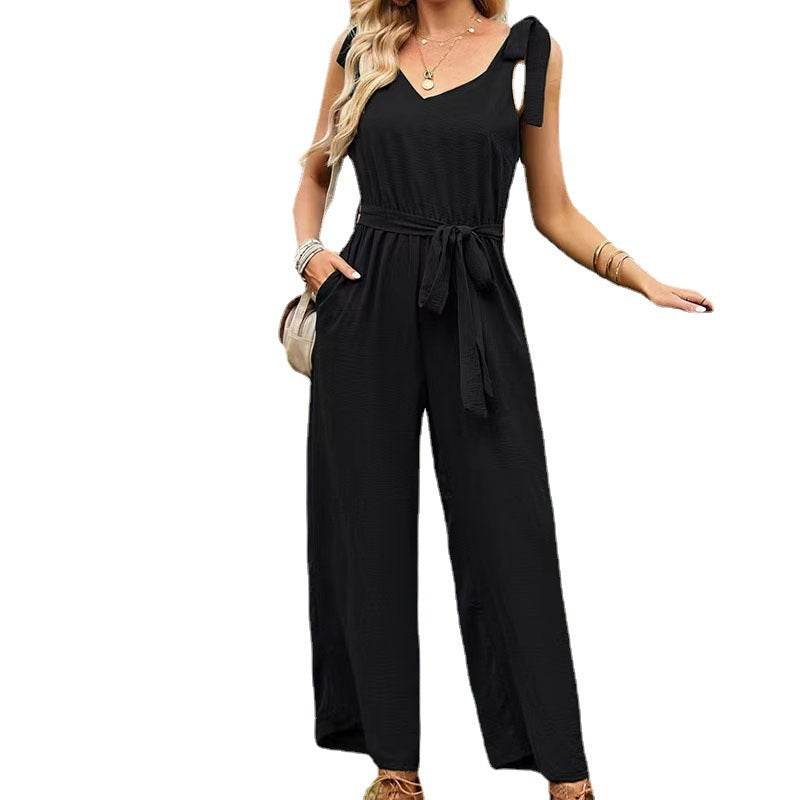 Elegant Solid Color Jumpsuit for Women - Stylish & Comfortable Fit - Buy Center