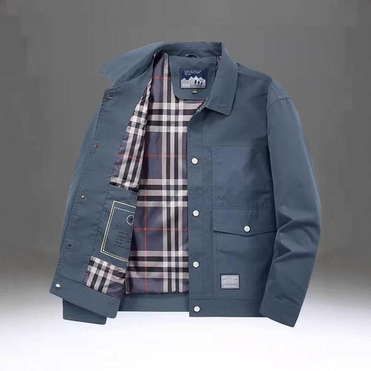Versatile Loose Workwear Coat - Stylish Turn-Down Collar, Sizes M-5XL - Buy Center