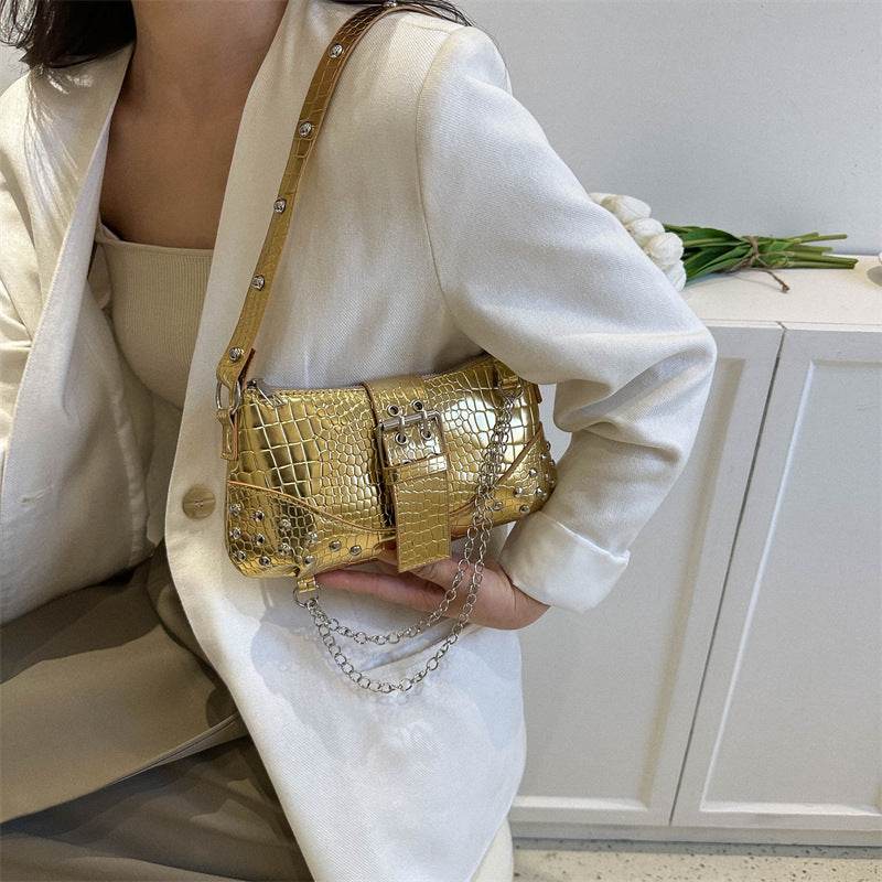 Fashionable Texture Shoulder Handbag - Stylish Urban Design for Commuters - Buy Center