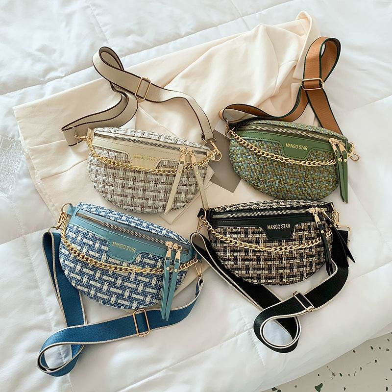 Buycenter Women's Fashion Shoulder Bag - Soft Polyester, Woven Design - Buy Center
