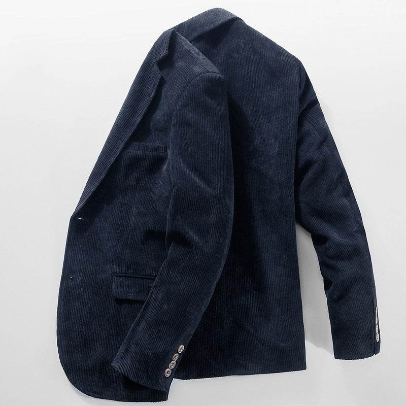 Stylish Corduroy Suit Jacket for Men - Slim Fit Autumn Business Casual - Buy Center