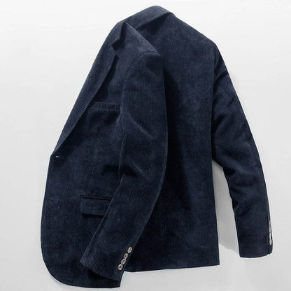 Stylish Corduroy Suit Jacket for Men - Slim Fit Autumn Business Casual - Buy Center