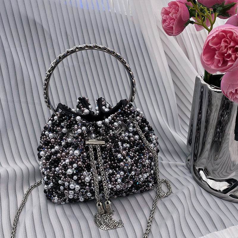 Buycenter Women's Fashion Tassel Crossbody Bag - Retro Bucket Style - Buy Center