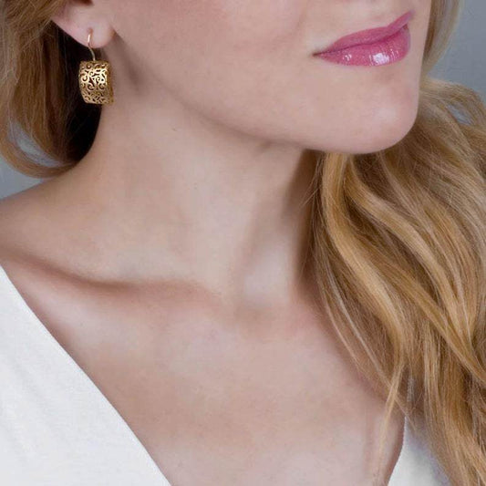 Elegant Hollow Design Alloy Earrings - Premium Gold & Silver Styles - Buy Center