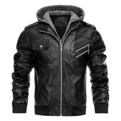 Men's PU Leather Coat - Stylish Retro Fashion Jacket for Winter 2025 - Buy Center