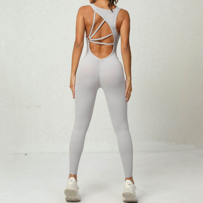 Buycenter Women's One-Piece Sleeveless Yoga Jumpsuit - Comfortable & Stylish - Buy Center