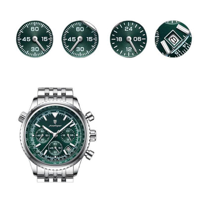 Men's Waterproof Luminous Quartz Watch - Multi-Function & Stylish Design - Buy Center