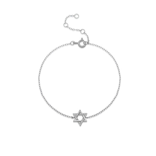 Buycenter S925 Sterling Silver Hexagonal Star Bracelet - Affordable Luxury - Buy Center