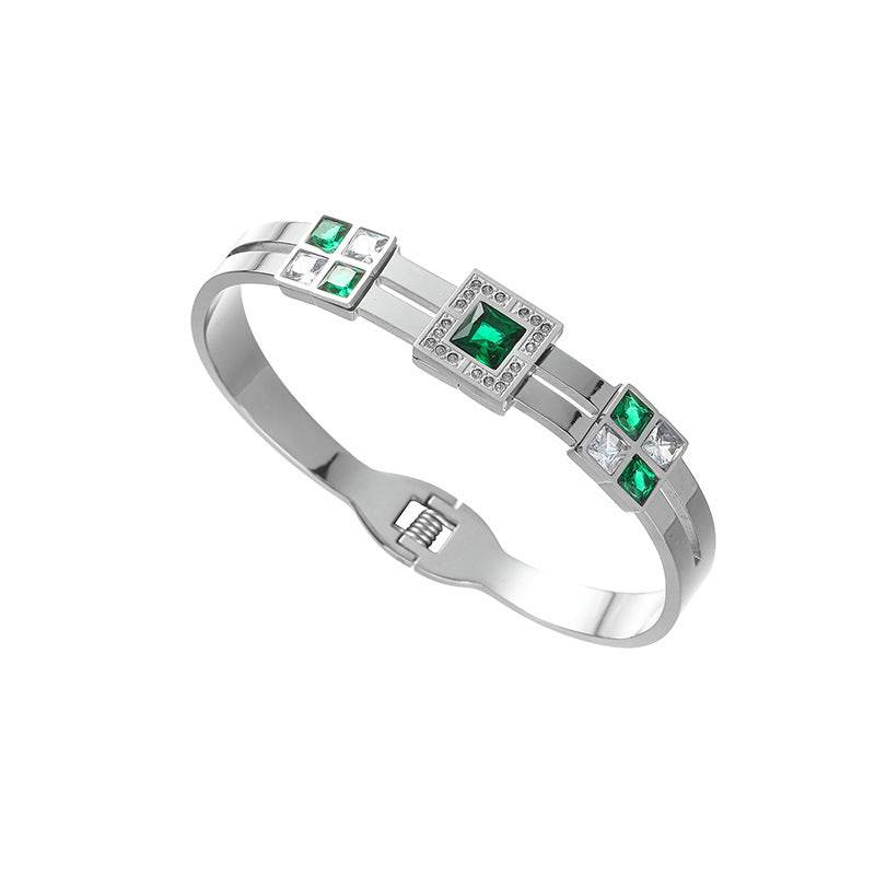 Buy Center 18K Gold Light Luxury Titanium Steel Bracelet - Full Body Design - Buy Center