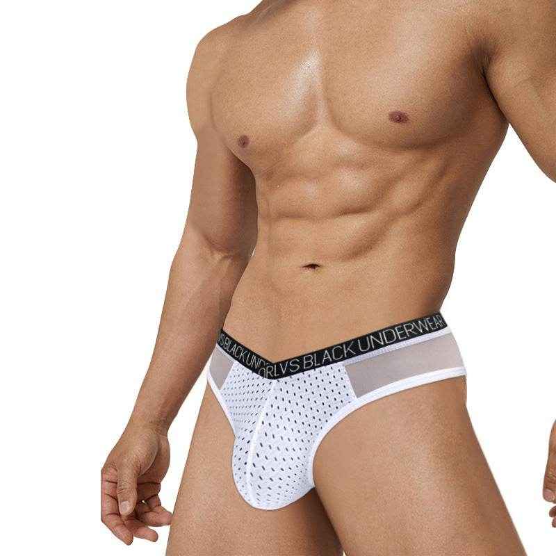 Men's Breathable Quick-Drying Panties - Comfortable Nylon Briefs for All Seasons