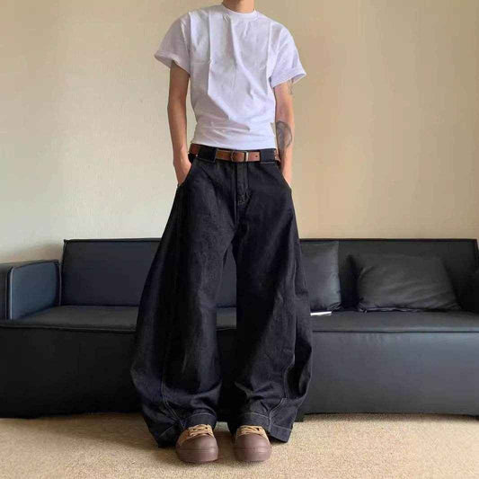 Buycenter Fashion Wide Leg Jeans - Comfortable Mid Waist for All Sizes