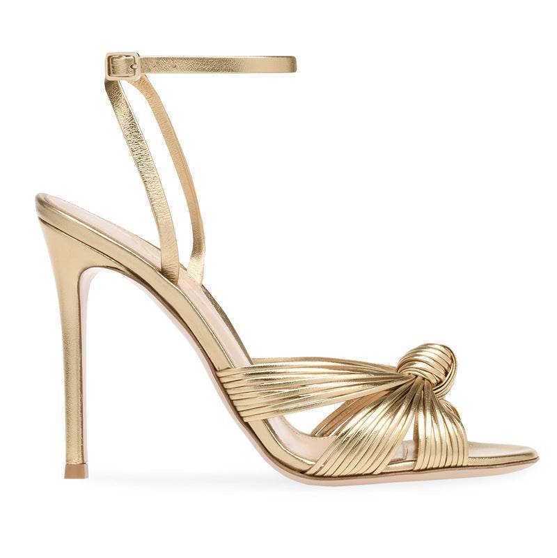 Buycenter Women's Plus Size Stiletto Heels - Trendy Light Gold PU - Buy Center