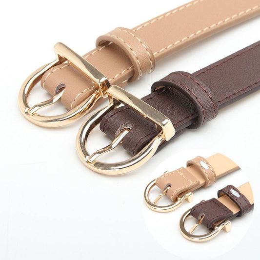 Stylish D-Type Alloy Pin Buckle Women's Belt - Versatile Fashion Accessory - Buy Center
