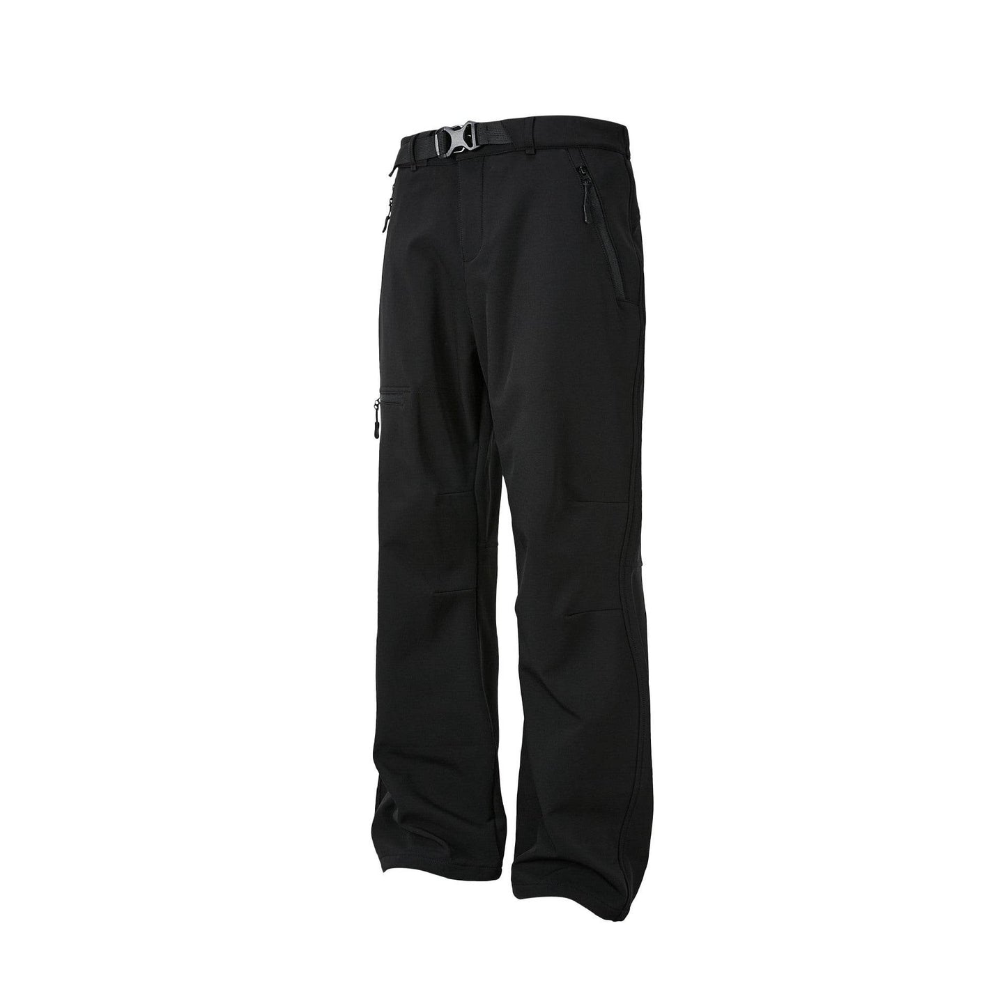 Fleece-Lined Casual Trousers - Mid Waist, Loose Fit for Winter Comfort - Buy Center