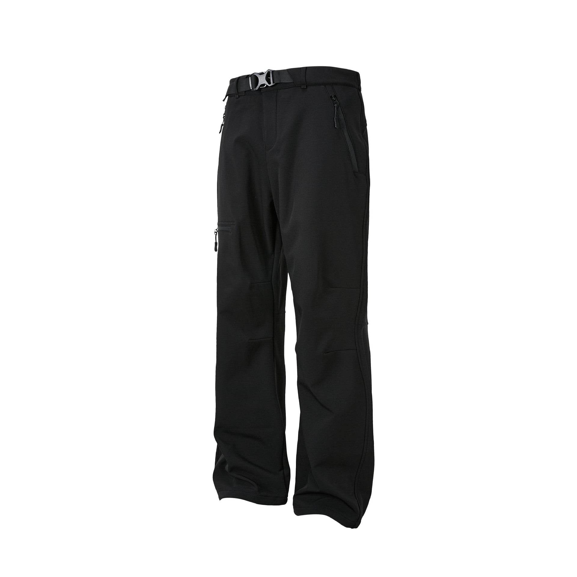 Fleece-Lined Casual Trousers - Mid Waist, Loose Fit for Winter Comfort - Buy Center