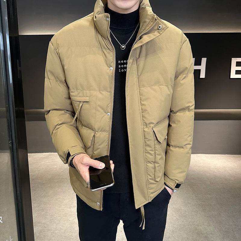Thickened Cotton Jacket - Stylish Stand Collar Coat for All Seasons - Buy Center