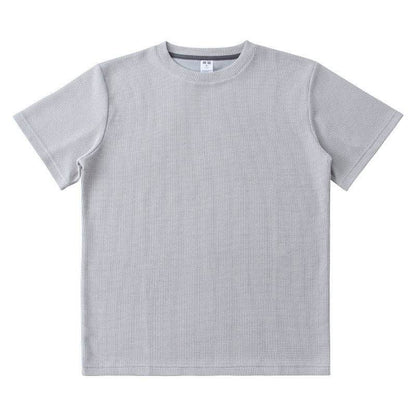 Men's Loose Fit Short-Sleeved T-Shirt - Mercerized Cotton, Solid Colors - Buy Center