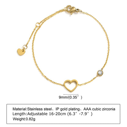 Buy Center Stainless Steel Thin Bracelet - Sun, Moon & Star Design - Buy Center