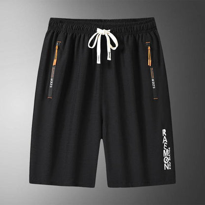 Buycenter Men's Loose Fifth Pants - Breathable Micro-Elastic Casual Wear - Buy Center
