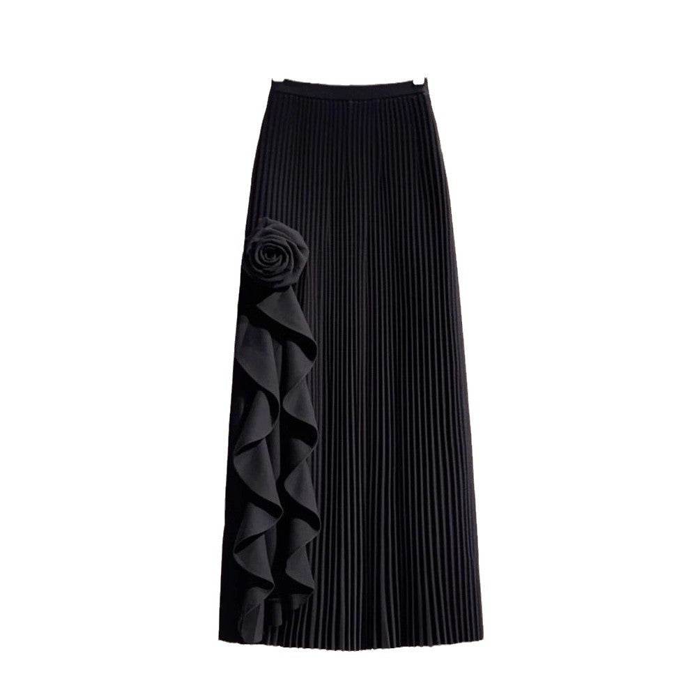 French Rose A-Line Skirt for Women - Stylish Geometric Design in Free Size - Buy Center