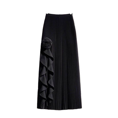 French Rose A-Line Skirt for Women - Stylish Geometric Design in Free Size - Buy Center