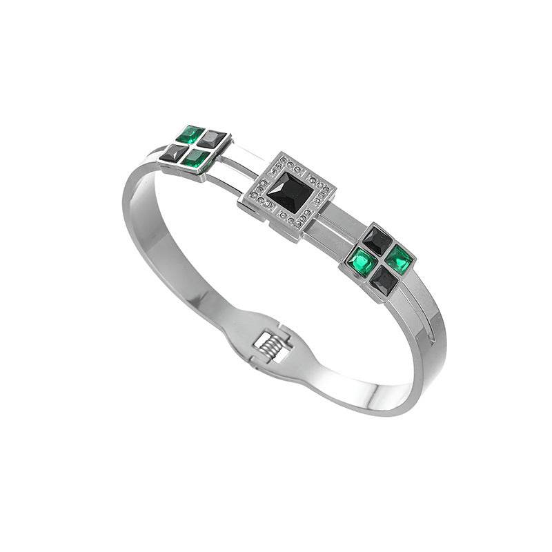 Buy Center 18K Gold Light Luxury Titanium Steel Bracelet - Full Body Design - Buy Center