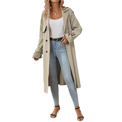 European Style Belt Trench Coat for Women - Sophisticated Fall Fashion 2025 - Buy Center