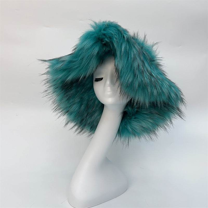 Fashionable Raccoon Fur Hat - Stylish Winter Accessory for Women 2025 - Buy Center