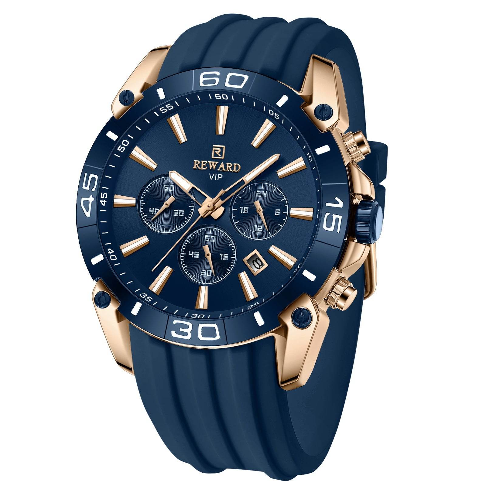 Buy Center Men's Quartz Chronograph Watch - Multifunction Three Eyes Design - Buy Center