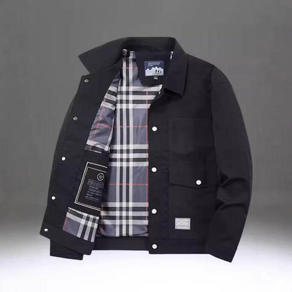 Versatile Loose Workwear Coat - Stylish Turn-Down Collar, Sizes M-5XL - Buy Center