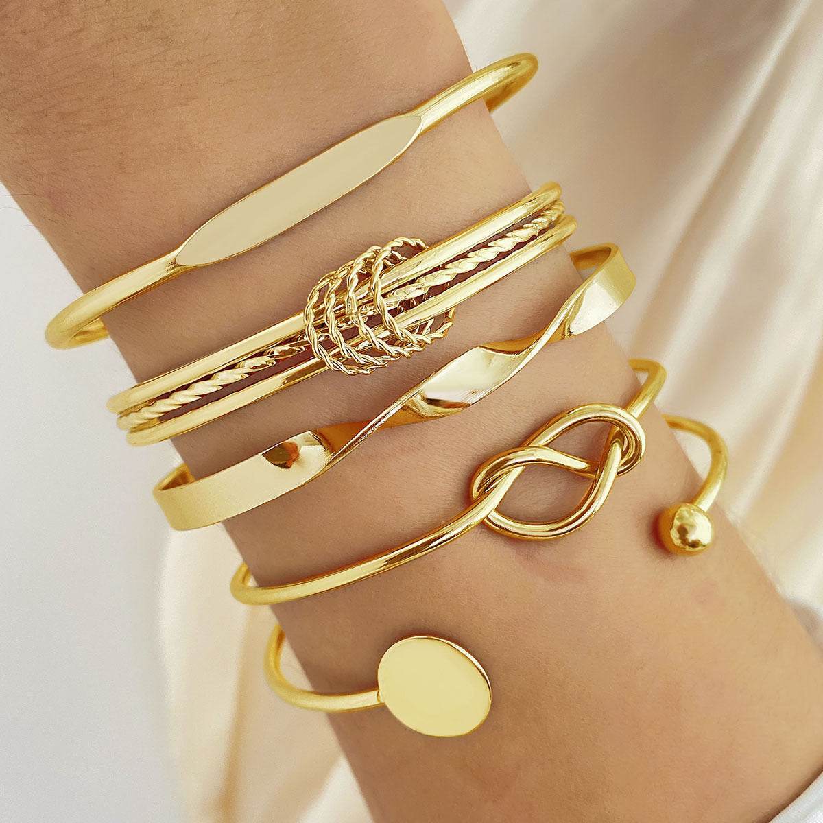 Buy Center Creative Hip Hop Bracelets - Twisted Alloy for Ladies - Buy Center