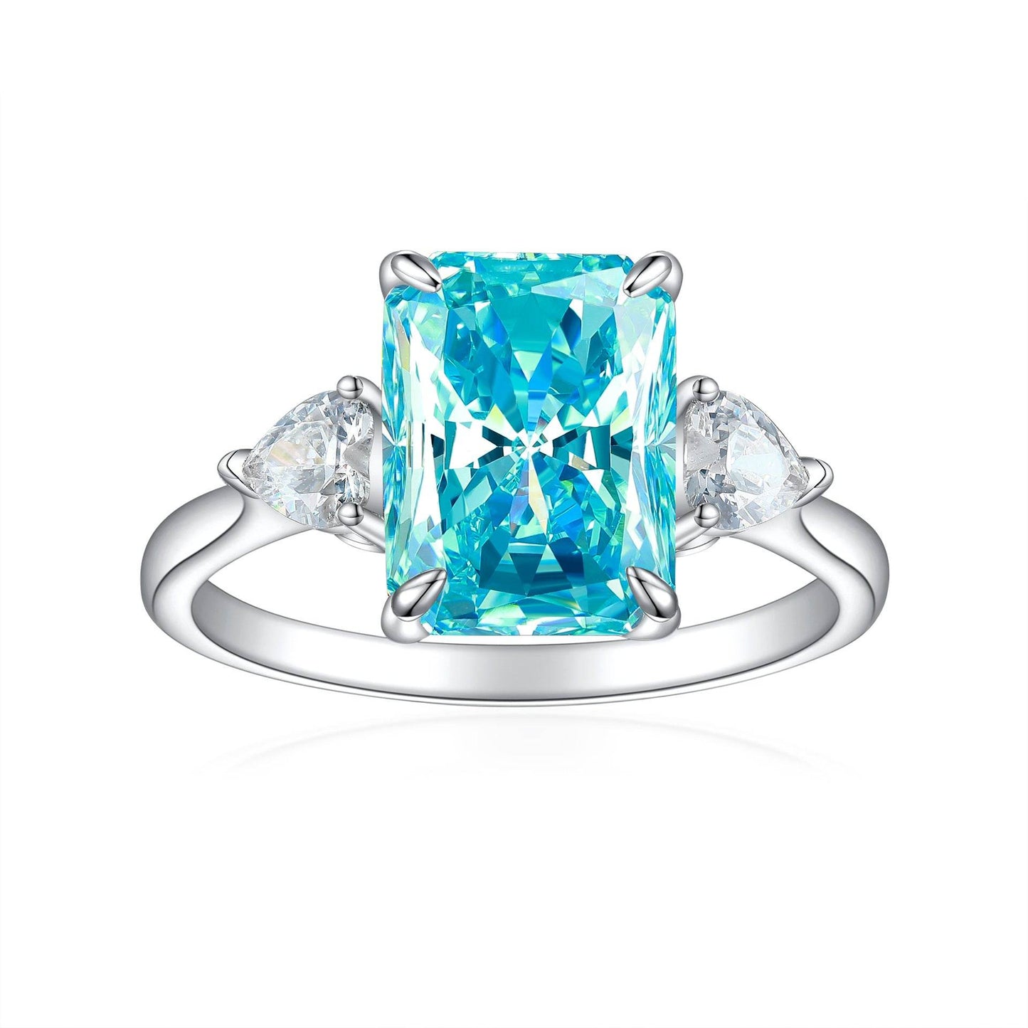 Buycenter S925 Colorful Rhinestone Ring - Stylish Women's Jewelry - Buy Center