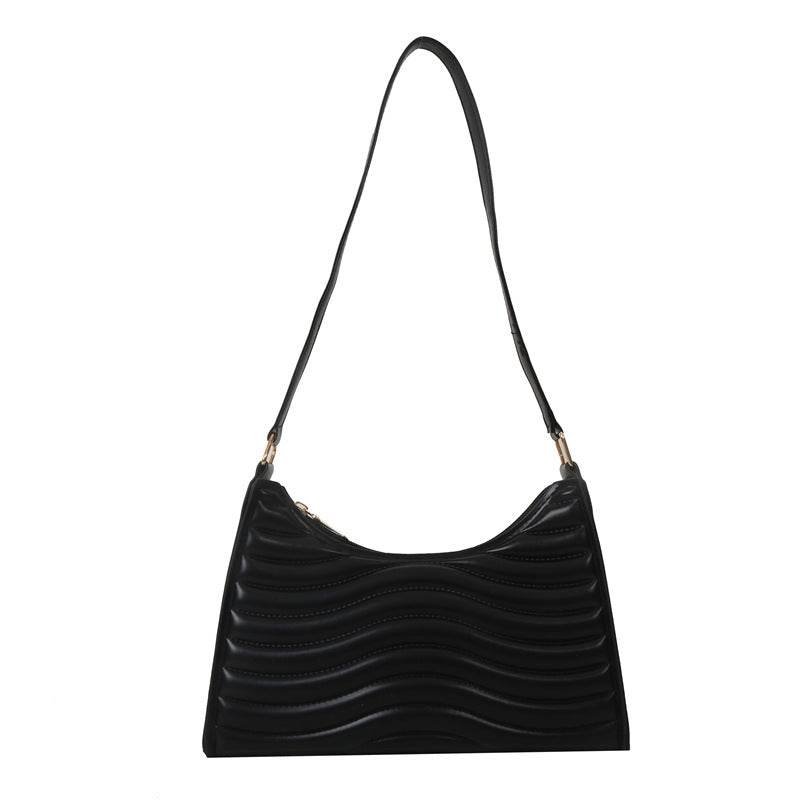 Buycenter Simple Textured Underarm Bag - Durable PU, Urban Chic Design - Buy Center