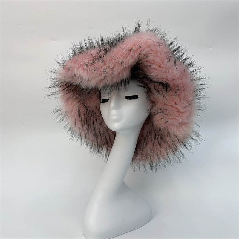 Fashionable Raccoon Fur Hat - Stylish Winter Accessory for Women 2025 - Buy Center